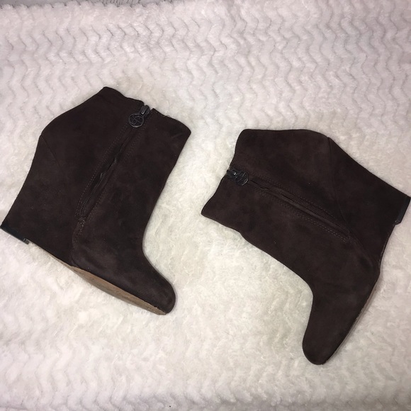 Sam Edelman Shoes - Sam Edelman Wilma brown suede wedge boots